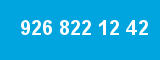 926 822 12 42 926 822 12 42